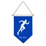 דגל לתליה על קיר בעיצוב אישי עם השם שלך בעיצוב רץ גודל 30 × 19.5 ס"מ