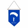 דגל לתליה על קיר בעיצוב אישי עם השם שלך בעיצוב צניחה חופשית גודל 30 × 19.5 ס"מ