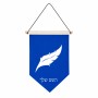 דגל לתליה על קיר בעיצוב אישי עם השם שלך בעיצוב נוצת נוצה גודל 30 × 19.5 ס"מ