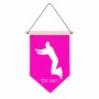 דגל לתליה על קיר בעיצוב אישי עם השם שלך בעיצוב פארקורינג גודל 30 × 19.5 ס"מ