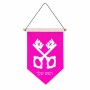 דגל לתליה על קיר בעיצוב אישי עם השם שלך בעיצוב מפתחות גודל 30 × 19.5 ס"מ