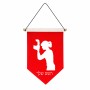 דגל לתליה על קיר בעיצוב אישי עם השם שלך בעיצוב צלמת - אישה גודל 30 × 19.5 ס"מ