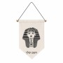 דגל לתליה על קיר בעיצוב אישי עם השם שלך בעיצוב פרעה - תות ענח' אמון מצרי גודל 30 × 19.5 ס"מ