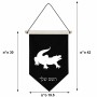 דגל לתליה על קיר בעיצוב אישי עם השם שלך בעיצוב תנין גודל 30 × 19.5 ס"מ