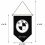 דגל לתליה על קיר בעיצוב אישי עם השם שלך בעיצוב ב.מ.וו גודל 30 × 19.5 ס"מ