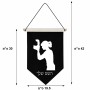 דגל לתליה על קיר בעיצוב אישי עם השם שלך בעיצוב צלמת - אישה גודל 30 × 19.5 ס"מ