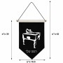 דגל לתליה על קיר בעיצוב אישי עם השם שלך בעיצוב שחקן ביליארד גודל 30 × 19.5 ס"מ