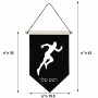 דגל לתליה על קיר בעיצוב אישי עם השם שלך בעיצוב רץ גודל 30 × 19.5 ס"מ
