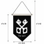 דגל לתליה על קיר בעיצוב אישי עם השם שלך בעיצוב מפתחות גודל 30 × 19.5 ס"מ