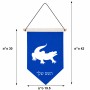 דגל לתליה על קיר בעיצוב אישי עם השם שלך בעיצוב תנין גודל 30 × 19.5 ס"מ