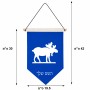דגל לתליה על קיר בעיצוב אישי עם השם שלך בעיצוב דישון גודל 30 × 19.5 ס"מ