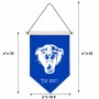 דגל לתליה על קיר בעיצוב אישי עם השם שלך בעיצוב פני פנטרה גודל 30 × 19.5 ס"מ