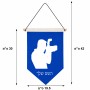 דגל לתליה על קיר בעיצוב אישי עם השם שלך בעיצוב צלם - גברים גודל 30 × 19.5 ס"מ