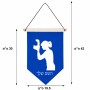 דגל לתליה על קיר בעיצוב אישי עם השם שלך בעיצוב צלמת - אישה גודל 30 × 19.5 ס"מ