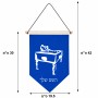 דגל לתליה על קיר בעיצוב אישי עם השם שלך בעיצוב שחקן ביליארד גודל 30 × 19.5 ס"מ