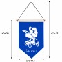 דגל לתליה על קיר בעיצוב אישי עם השם שלך בעיצוב עגלת תינוק גודל 30 × 19.5 ס"מ