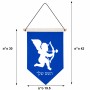 דגל לתליה על קיר בעיצוב אישי עם השם שלך בעיצוב קופידון גודל 30 × 19.5 ס"מ