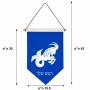 דגל לתליה על קיר בעיצוב אישי עם השם שלך בעיצוב מזלות - גדי גודל 30 × 19.5 ס"מ