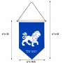 דגל לתליה על קיר בעיצוב אישי עם השם שלך בעיצוב מזלות - אריה גודל 30 × 19.5 ס"מ