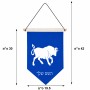 דגל לתליה על קיר בעיצוב אישי עם השם שלך בעיצוב מזלות - שור גודל 30 × 19.5 ס"מ