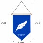 דגל לתליה על קיר בעיצוב אישי עם השם שלך בעיצוב נוצת נוצה גודל 30 × 19.5 ס"מ
