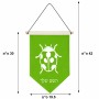 דגל לתליה על קיר בעיצוב אישי עם השם שלך בעיצוב פרת משה רבנו גודל 30 × 19.5 ס"מ