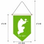 דגל לתליה על קיר בעיצוב אישי עם השם שלך בעיצוב שחקן כאב כדור גודל 30 × 19.5 ס"מ