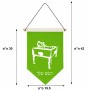 דגל לתליה על קיר בעיצוב אישי עם השם שלך בעיצוב שחקן ביליארד גודל 30 × 19.5 ס"מ