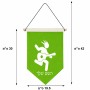 דגל לתליה על קיר בעיצוב אישי עם השם שלך בעיצוב נגן גיטרה גודל 30 × 19.5 ס"מ