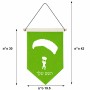 דגל לתליה על קיר בעיצוב אישי עם השם שלך בעיצוב צניחה חופשית גודל 30 × 19.5 ס"מ