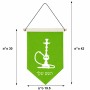 דגל לתליה על קיר בעיצוב אישי עם השם שלך בעיצוב נרגילה גודל 30 × 19.5 ס"מ
