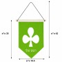 דגל לתליה על קיר בעיצוב אישי עם השם שלך בעיצוב אגם גודל 30 × 19.5 ס"מ