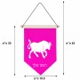 דגל לתליה על קיר בעיצוב אישי עם השם שלך בעיצוב מזלות - שור גודל 30 × 19.5 ס"מ