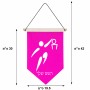 דגל לתליה על קיר בעיצוב אישי עם השם שלך בעיצוב כדורסל אולימפי גודל 30 × 19.5 ס"מ