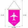 דגל לתליה על קיר בעיצוב אישי עם השם שלך בעיצוב טייס - טייס גודל 30 × 19.5 ס"מ