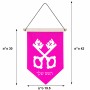 דגל לתליה על קיר בעיצוב אישי עם השם שלך בעיצוב מפתחות גודל 30 × 19.5 ס"מ