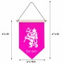 דגל לתליה על קיר בעיצוב אישי עם השם שלך בעיצוב אריה גודל 30 × 19.5 ס"מ