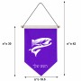 דגל לתליה על קיר בעיצוב אישי עם השם שלך בעיצוב לדוג גודל 30 × 19.5 ס"מ