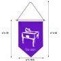 דגל לתליה על קיר בעיצוב אישי עם השם שלך בעיצוב שחקן ביליארד גודל 30 × 19.5 ס"מ