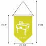 דגל לתליה על קיר בעיצוב אישי עם השם שלך בעיצוב שחקן ביליארד גודל 30 × 19.5 ס"מ