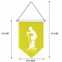 דגל לתליה על קיר בעיצוב אישי עם השם שלך בעיצוב אימון ספינינג - אישה גודל 30 × 19.5 ס"מ
