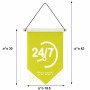 דגל לתליה על קיר בעיצוב אישי עם השם שלך בעיצוב 24 ביולי גודל 30 × 19.5 ס"מ