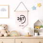 דגל לתליה על קיר בעיצוב אישי עם השם שלך בעיצוב 24 ביולי גודל 30 × 19.5 ס"מ