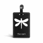 תווית לסימון מזוודה \ תיק בעיצוב אישי עם השם שלך בעיצוב שפירית גודל 10.3 × 7 ס"מ