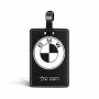 תווית לסימון מזוודה \ תיק בעיצוב אישי עם השם שלך בעיצוב ב.מ.וו גודל 10.3 × 7 ס"מ