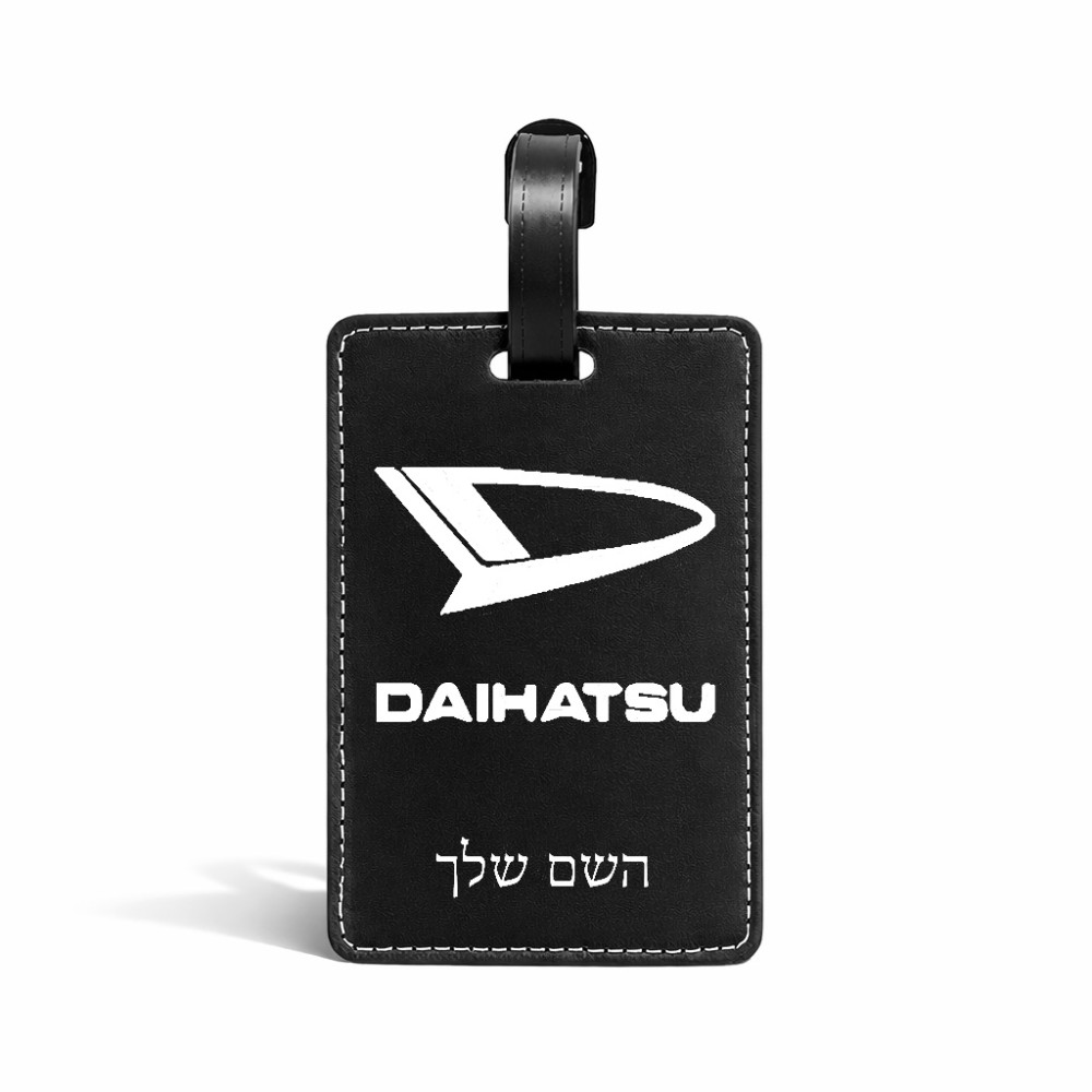 תווית לסימון מזוודה \ תיק בעיצוב אישי עם השם שלך בעיצוב דייהטסו גודל 10.3 × 7 ס"מ