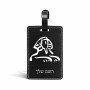 תווית לסימון מזוודה \ תיק בעיצוב אישי עם השם שלך בעיצוב ספינקס מצרים גודל 10.3 × 7 ס"מ