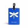 תווית לסימון מזוודה \ תיק בעיצוב אישי עם השם שלך בעיצוב שפירית גודל 10.3 × 7 ס"מ