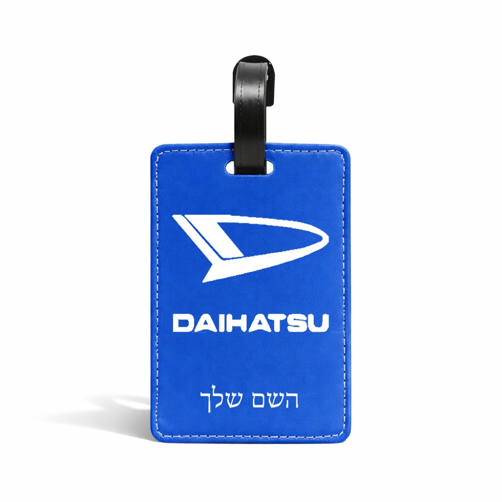 תווית לסימון מזוודה \ תיק בעיצוב אישי עם השם שלך בעיצוב דייהטסו גודל 10.3 × 7 ס"מ