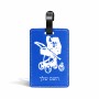 תווית לסימון מזוודה \ תיק בעיצוב אישי עם השם שלך בעיצוב עגלת תינוק גודל 10.3 × 7 ס"מ